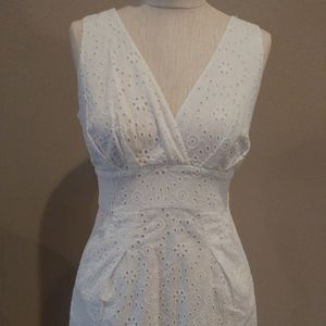 Michael Kors White Eyelet Lace Dress